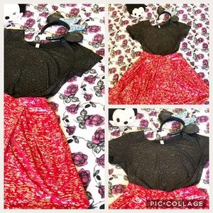 Lularoe Disney Bundle! Classic T w/ Madison Skirt
